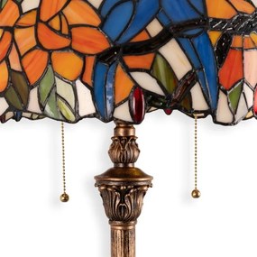 Brilagi - Tiffany vitrážová stojacia lampa JUNGLE 2xE27/60W/230V