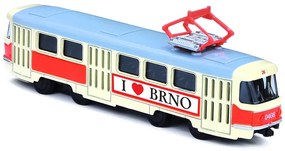 RAPPA Kovová električka Tatra T3 - 16 cm - I Love Brno - Rappa