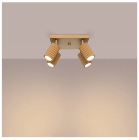 Bodové svietidlo v zlatej farbe 25x25 cm Gleam – Sollux