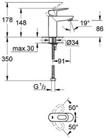 Grohe Bau Loop pack - sprchový