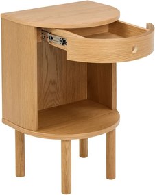 Nočný stolík v dekore duba v svetloprírodnej farbe Paron – Actona