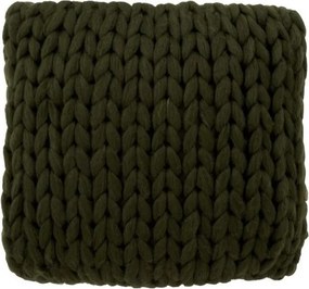 Pletený zelený vankúš Tricot green - 40 * 40 cm