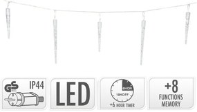 Vánoční světelný LED řetěz Icicle II 690 cm teplá bílá