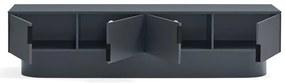Antracitový TV stolík 200x50 cm Totem – Teulat