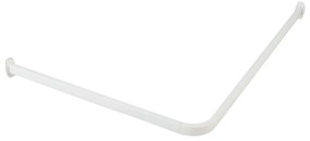 Biela tyč na sprchový záves Era – Wenko