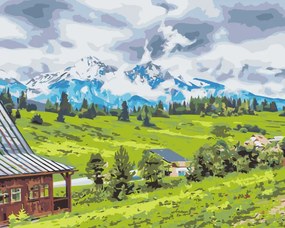 Gario Maľovanie podľa čísel Vysoké Tatry Rozmery: 40 x 30 cm, Rámovanie: S vnútorným rámom