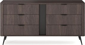 Komoda 163 6s Veris C Dub Dunin + Čierna