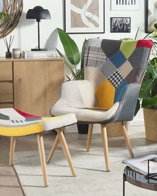 Kreslo VIADENE (patchwork). Vlastná spoľahlivá doprava až k Vám domov. 1022888