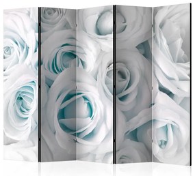 Artgeist Paraván - Satin Rose (Turquoise) [Room Dividers]