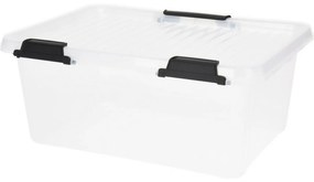 Úložný box na kolieskach Transparent, 40 x 30 x 17 cm