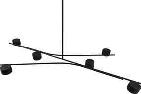 Čierne kovové závesné svietidlo Coda – Trio Select