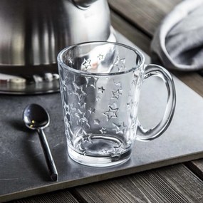 Altom Súprava 6 sklenených hrnčekov Star 300 ml