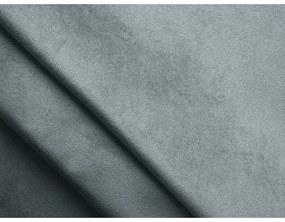 Svetlomodrá zamatová čalúnená dvojlôžková posteľ s úložným priestorom s roštom 140x200 cm Hiko – Makamii