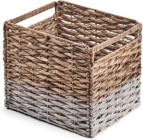 Prútený úložný box s bielym detailom La Forma Woody