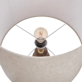 Butlers ÉCHECS Stolná lampa s podstavcom z mangového dreva 81,5 cm