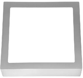 ECOLITE Stropné bodové LED svietidlo RAFA 2, 30cm, IP20, 25W, 4100K, 2260lm, brúsený hliník