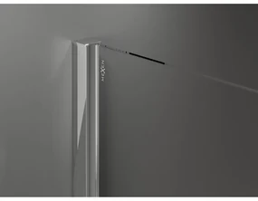 Mexen Velar, sprchový kút s posuvnými dverami 110(dvere) x 90(stena) cm, 8mm číre sklo, chrómový profil, 871-110-090-01-01