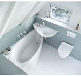 Ravak CQ01000000 - Rohová vaňa AVOCADO 160x75 cm akrylát/biela