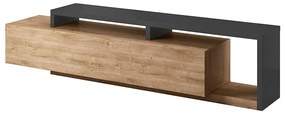 TV stolík Bota 40 Antracit/Dub Ribbec
