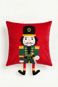 Obliečka na vankúš NUT CRACKER červená 45x45 cm