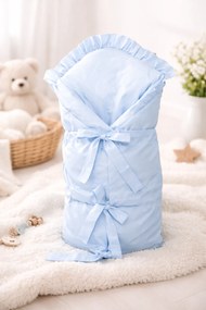 Klasická šnurovacia obliečka na zavinovačku 73x73 cm 100% bavlna Baby Blue