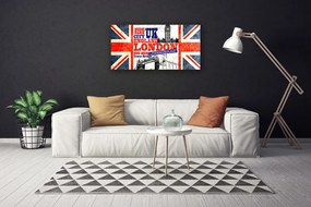 Obraz Canvas Londýn vlajka umenie 120x60 cm