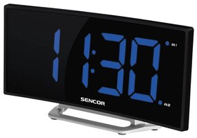 Sencor Sencor - Budík s LCD displejom 1,5W/1xCR2032/5V čierna FT0313