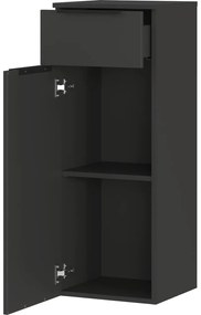 Antracitová vysoká závesná kúpeľňová skrinka 36x93 cm Crandon – Germania