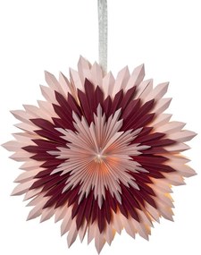 Ružová vianočná svetelná dekorácia Star Trading Ice, ø 60 cm