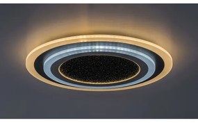 Rabalux 71316 - LED stmievateľné stropné svietidlo TANELI 56W/230V 3000/4000/6000K čierne + diaľkové ovládanie