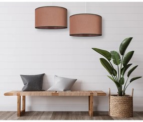 Duolla - Luster na lanku ROLLER 1xE27/15W/230V pr. 40 cm hnedá/čierna