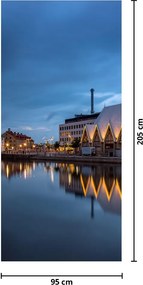 Fototapeta na dvere - Vodný kanál - Göteborg (95x205cm)