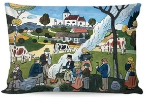 Matějovský Obliečka na vankúšik Deluxe Josef Lada Jeseň, 33 x 50 cm
