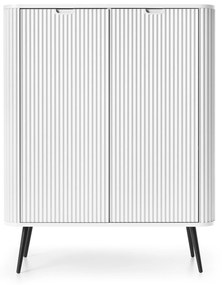Komoda Zova 103 cm biela/čierna