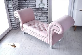 Leňoška LONGUE Velvet Pastel pink