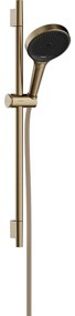 Hansgrohe Rainfinity - Sprchová sada 130 3jet EcoSmart s tyčou S Puro 65 cm, kartáčovaný bronz 28746140