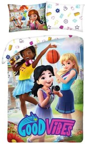 Obliečky Lego Friends Good Vibes 140/200, 70/90