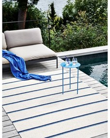 Modro-krémový vnútorný a vonkajší behúň 70x180 cm Olle Blue Vanilla – Pappelina