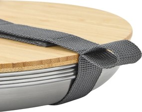 Antikoro taniere v súprave 4 ks v striebornej farbe ø 25,5 cm – Black + Blum