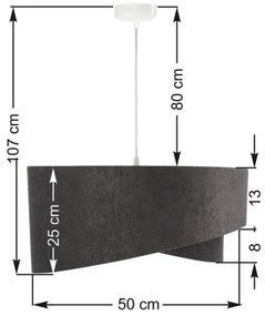 Luster na lanku GALAXY 1xE27/60W/230V