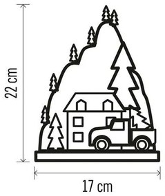 LED Vianočná dekorácia  10xLED/2xAA béžová