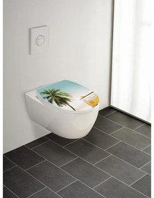 Záchodová doska s automatickým zatváraním 36,5 x 45 cm Corbara – Wenko