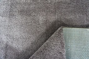 Koberec Microsofty 8301 BROWN – hnedý shaggy obdĺžnik Rozmer: 80x150 cm