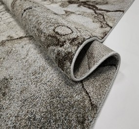 Koberec Wenus 7770 GREY – sivý koberec s abstraktným vzorom Rozmer: 80x150 cm