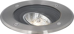 Sada 6 moderných vonkajších zemných reflektorov oceľ AR70 nastaviteľné IP65 - Delux