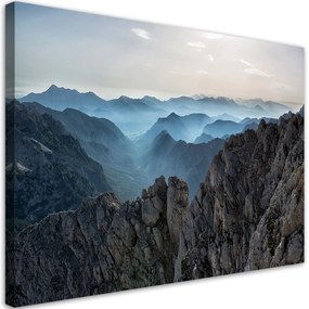 Obraz na plátně, Krajinové hory - 90x60 cm