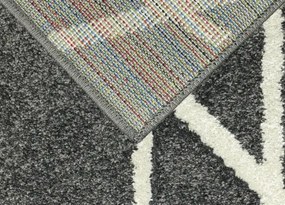 Koberce Breno Kusový koberec PORTLAND 2605/RT4Z, sivá, viacfarebná,80 x 140 cm