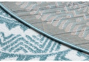 Okrúhly koberec FUN Napkin obrúsok - modrý Veľkosť: kruh 100 cm
