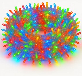 Vianočné svetielka LED záclona FLASH multicolor 300 LED
