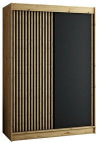 Skriňa Lamelo 150 Dub Artisan/čierna